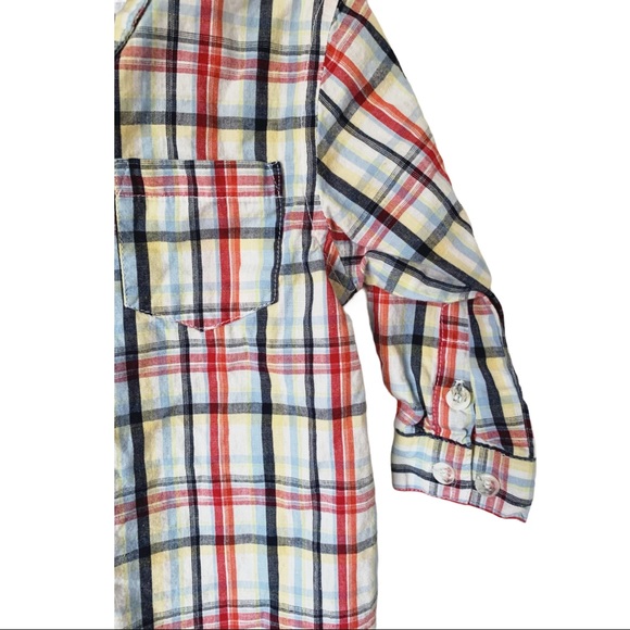 Carters 'Watch the Wear' L/S Button Down- 24 MTHS - Picture 5 of 5